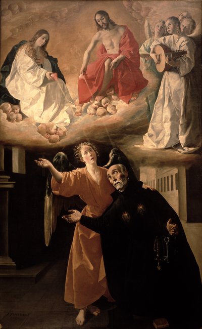 La visión de San Alfonso Rodríguez (1533-1617) de Francisco de Zurbaran